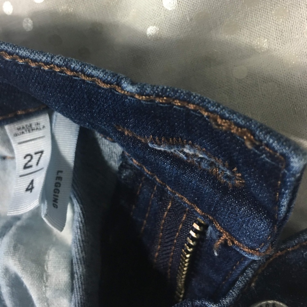 LOFT Dark  Skinny Legging   Size 27/4 - Picture 7 of 7